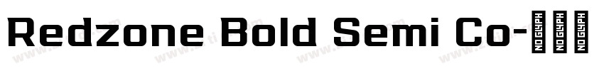 Redzone Bold Semi Co字体转换